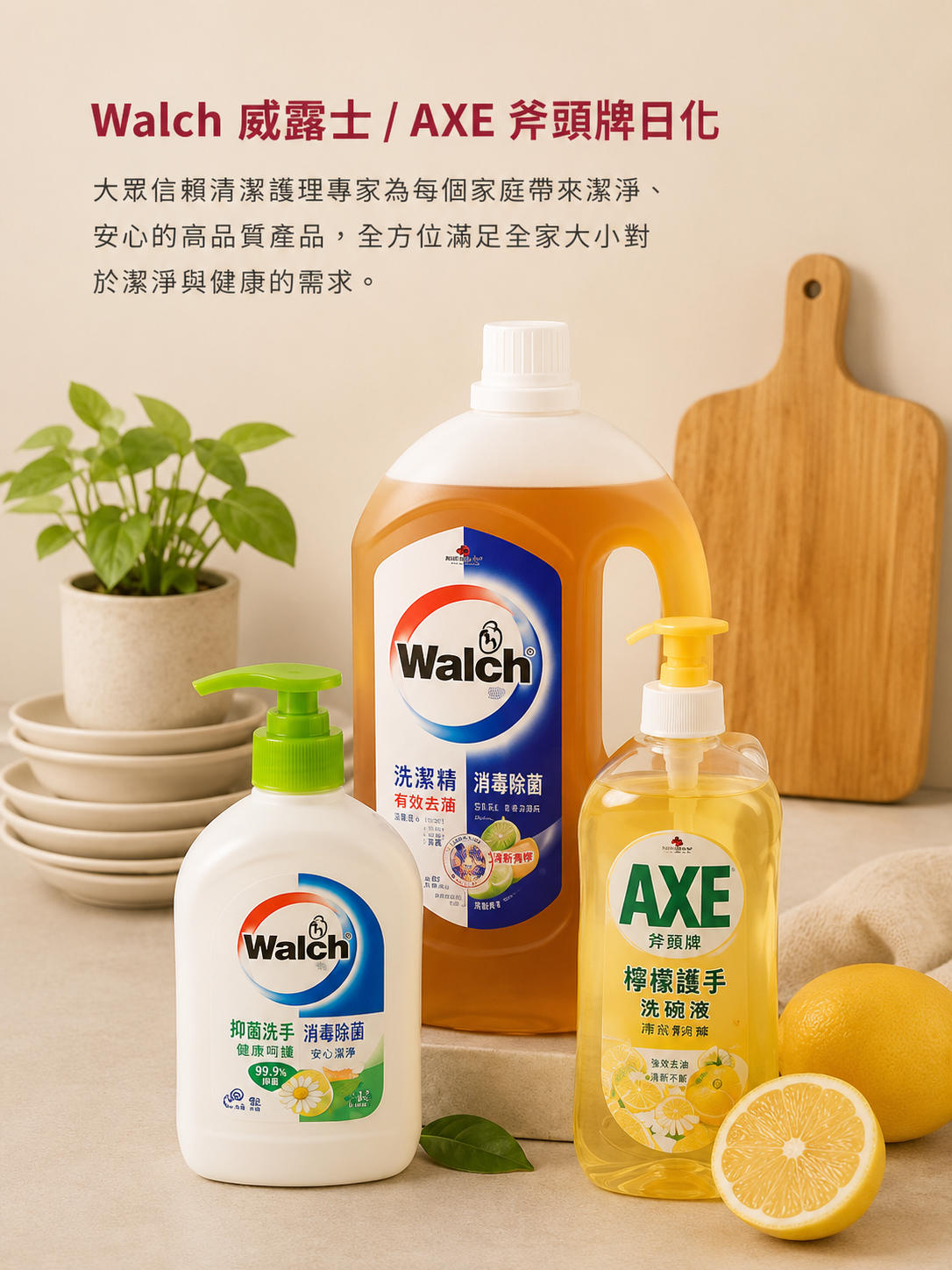 威露士日化百貨貨架實景
